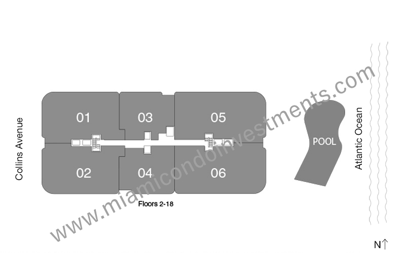 The Palace at Bal Harbour site plan