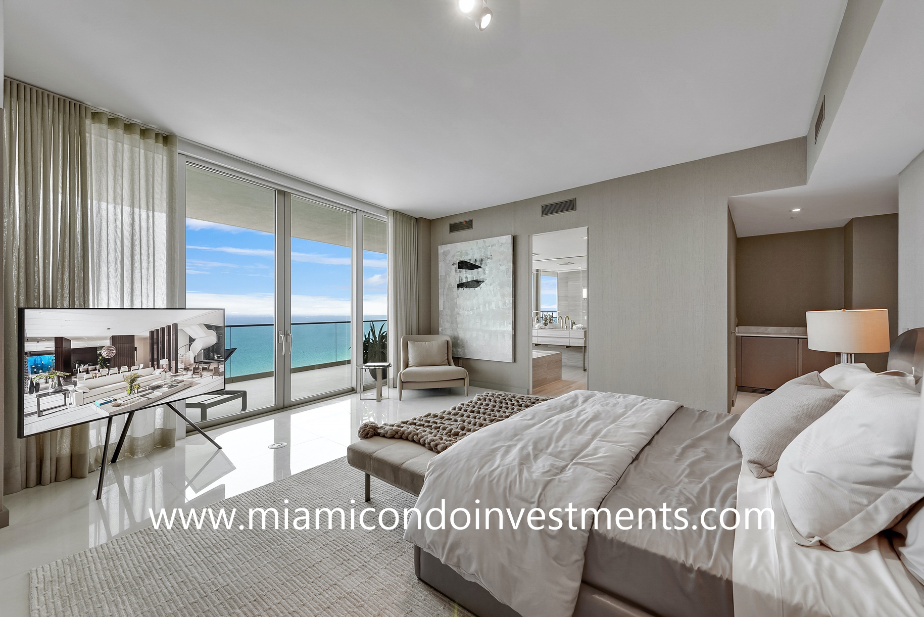 master bedroom Armani Casa Residences Residences by Armani Casa master bedroom