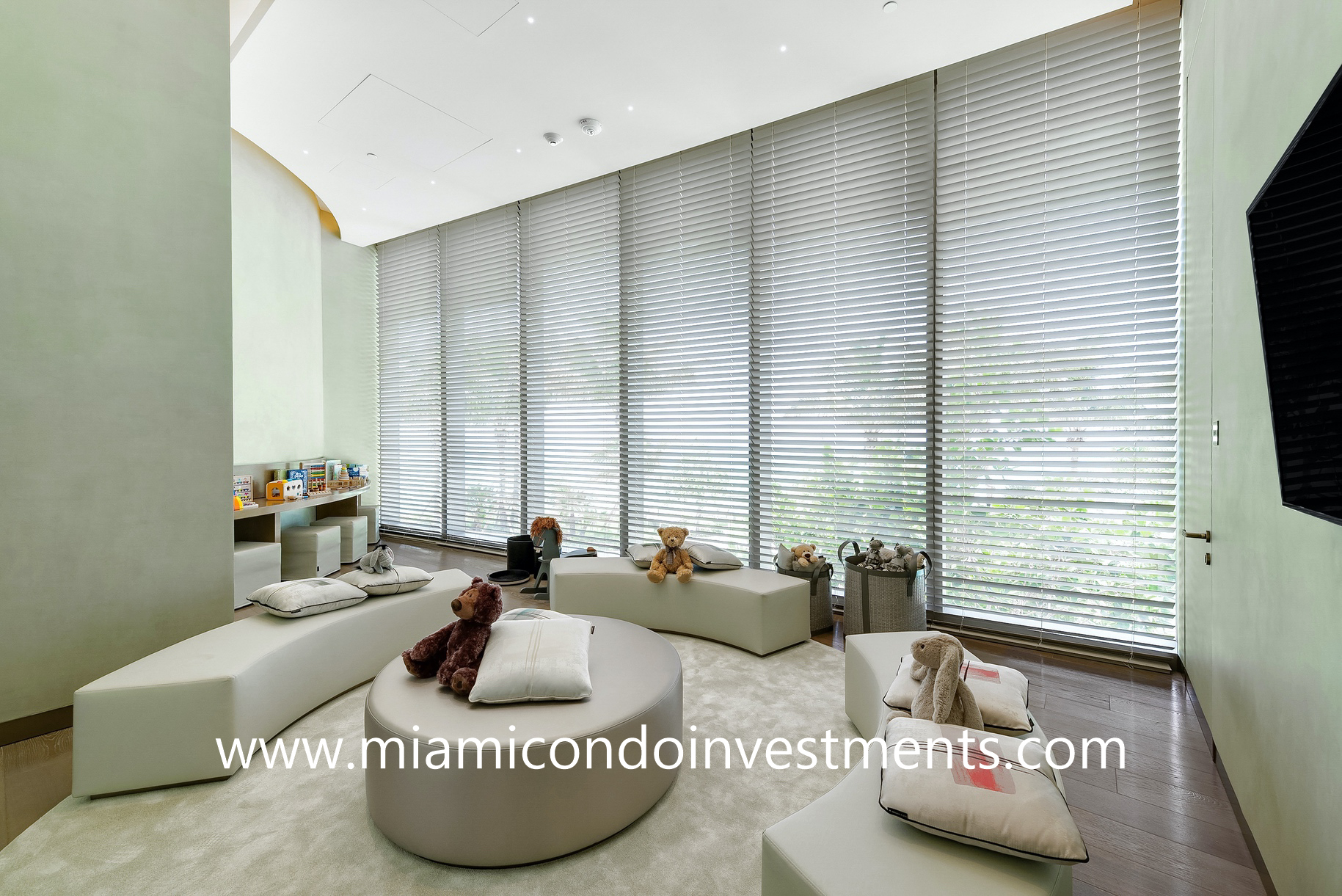 Armani Casa children's playroom children's playroom at Armani Casa Residences