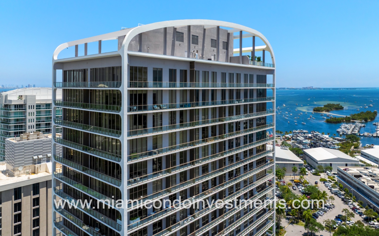 Mr. C Residences condos top side angle of building