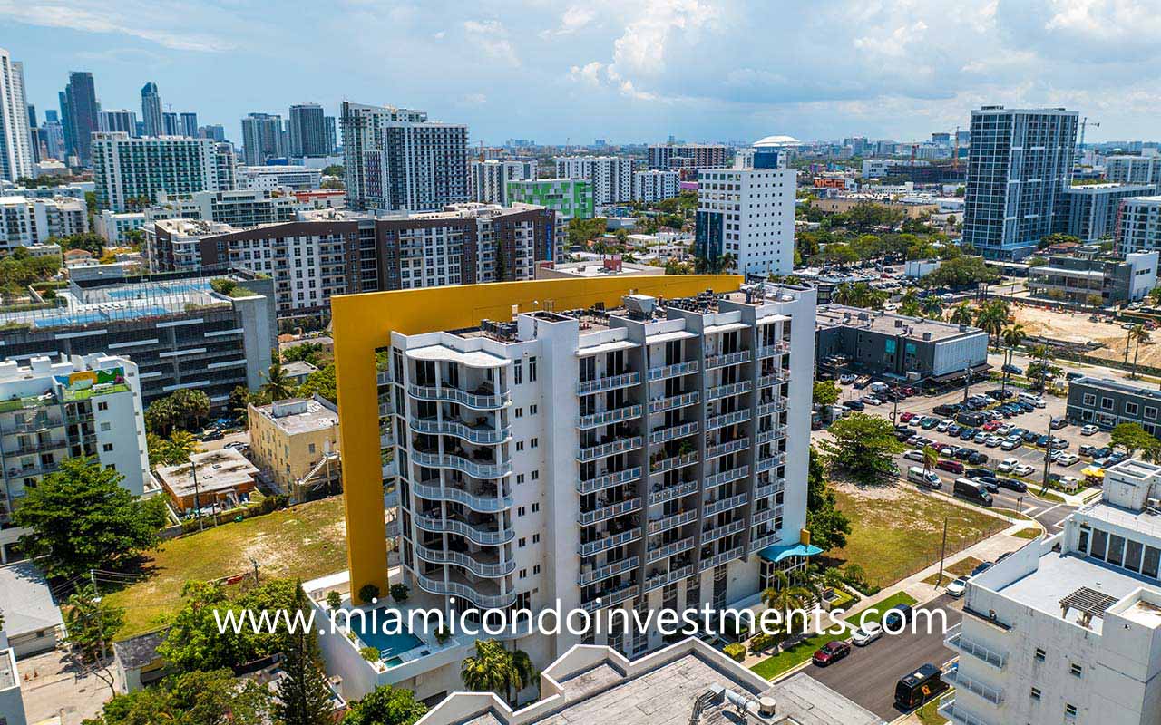 The Yorker condo building in Edgewater Miami