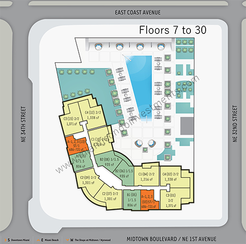 4 Midtown site plan