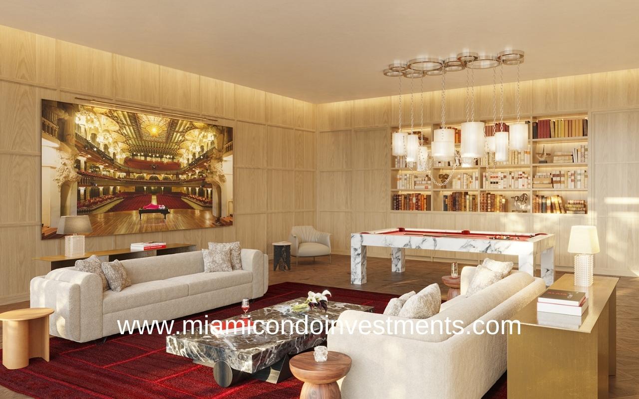 Baccarat Residences Miami Recreation Room