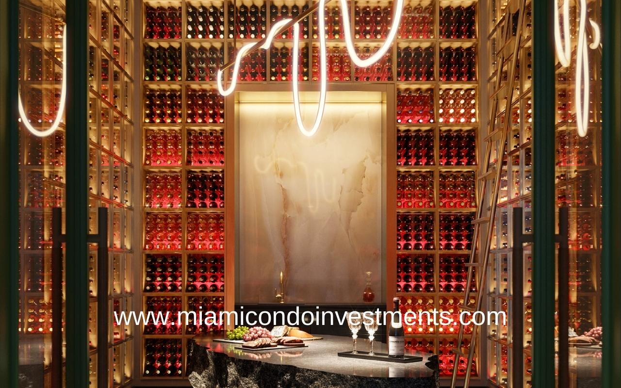 Baccarat Residences Miami Wine Cellar