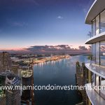 view from Baccarat Residences Tower 2 in Brickell Miami