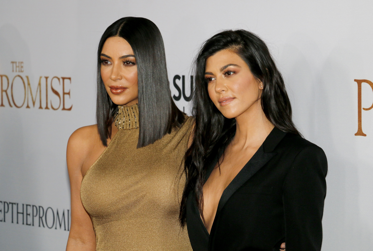 Kim and Kourtney Kardashian