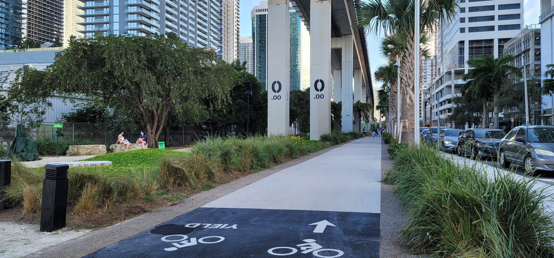 The Underline Miami bike path Mile 0 The Underline Miami bike path Mile 0