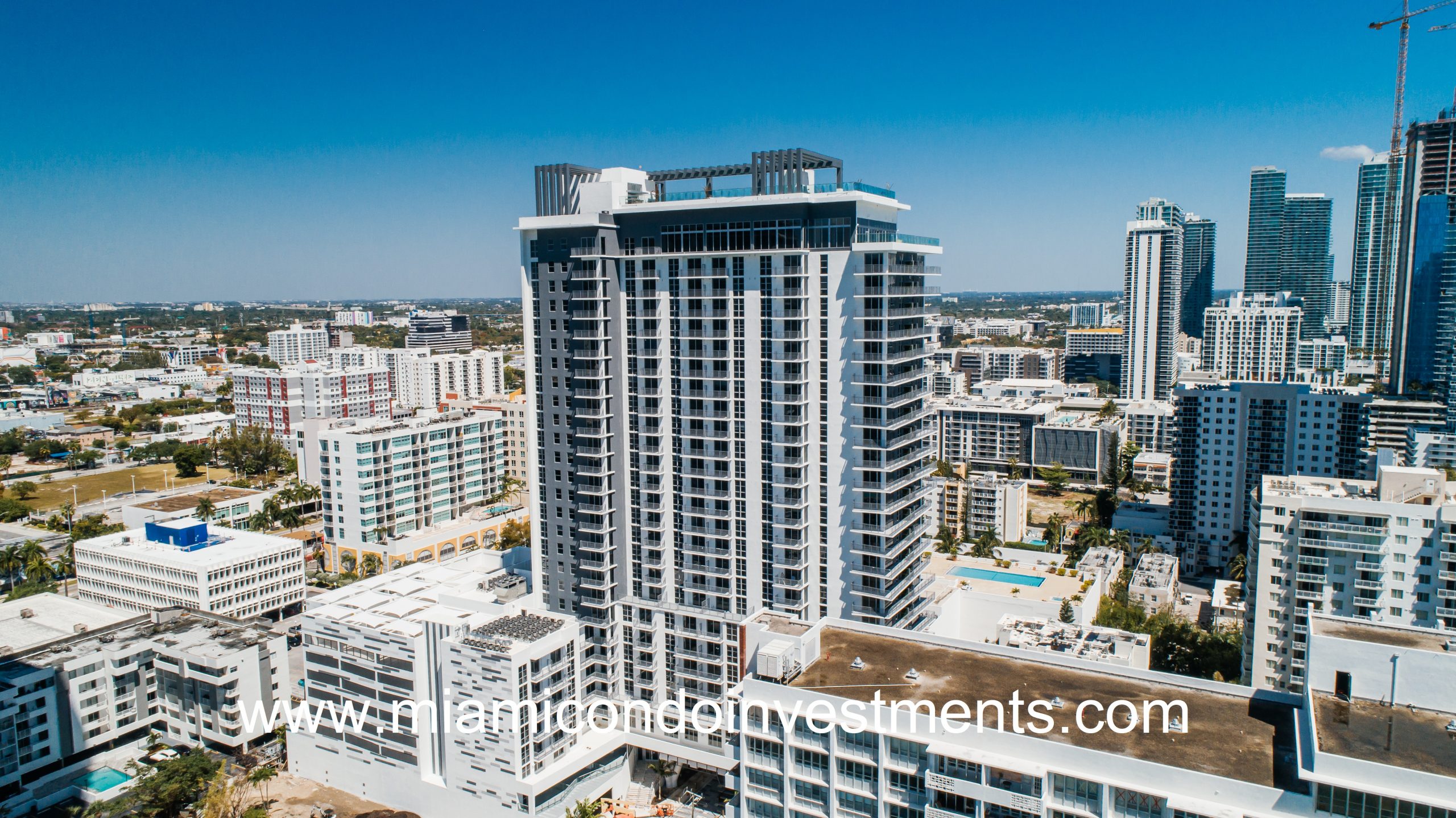 Modera Biscayne Bay Aerial View