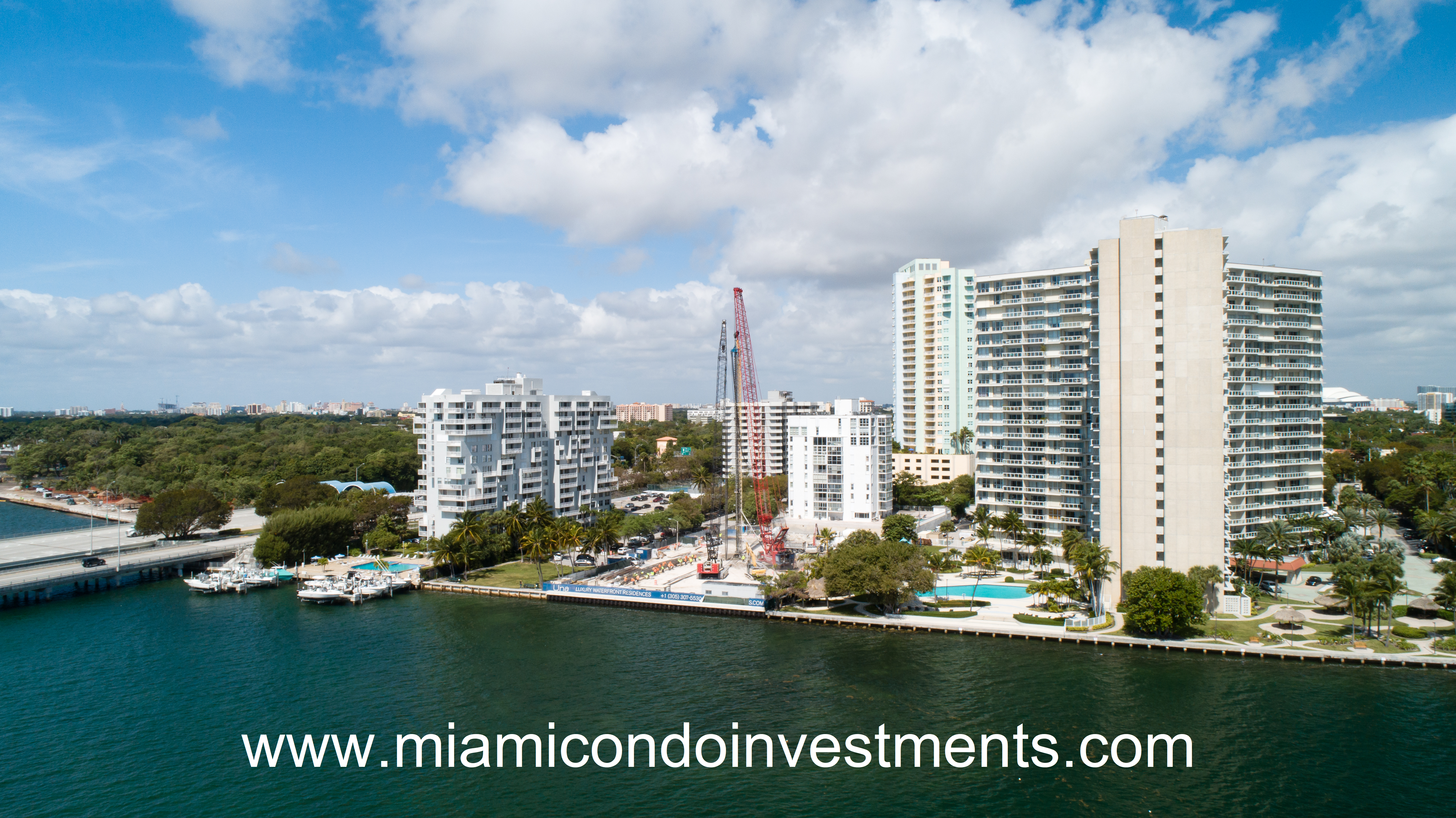 UNA Residences-View from Biscayne Bay. UNA Residences-View from Biscayne Bay.