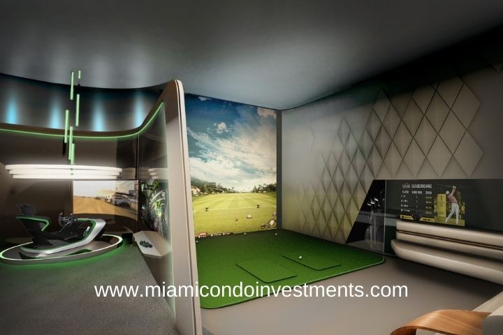 Bentley Residences Golf Simulator