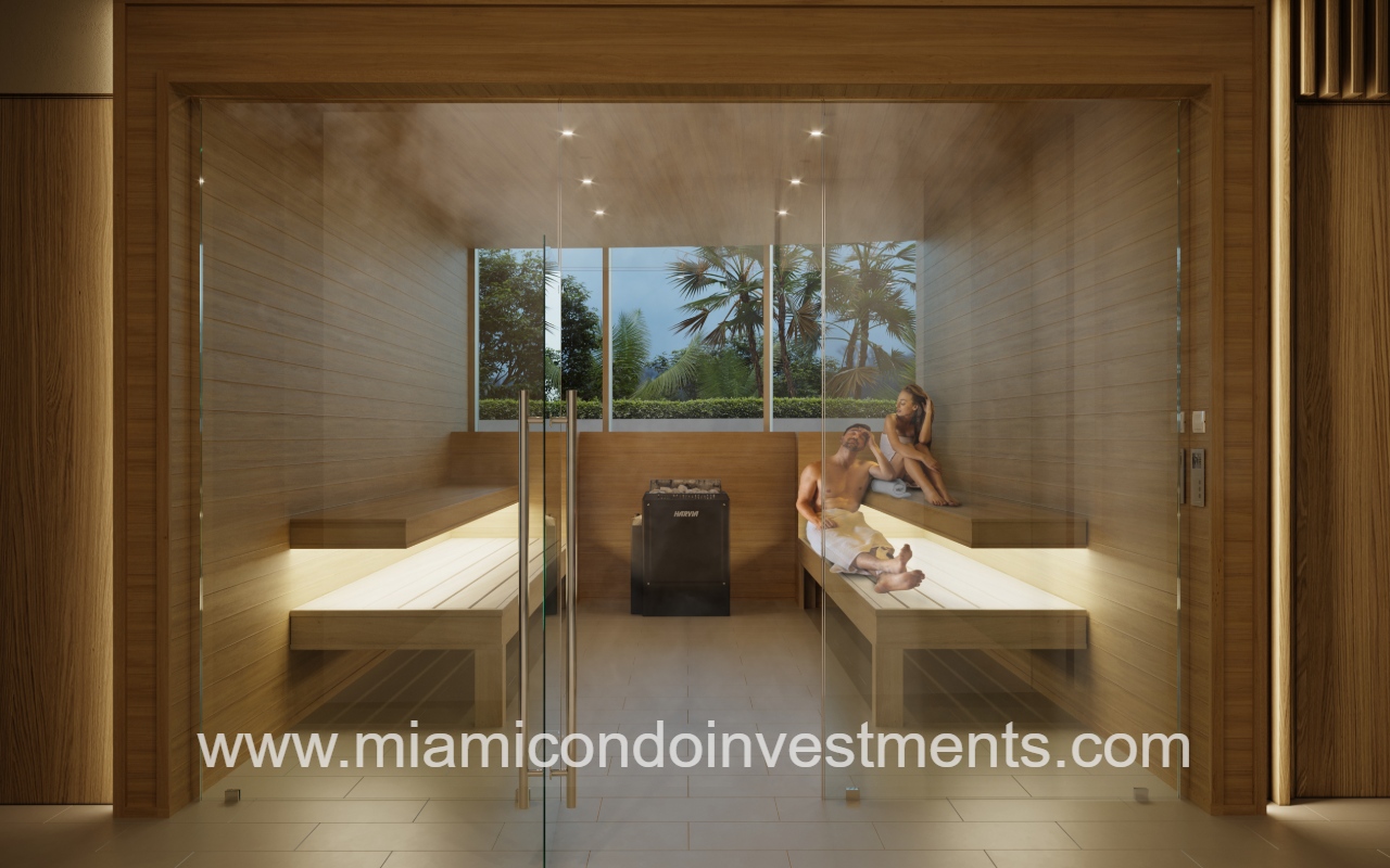 Aria Reserve North condominium building spa sauna