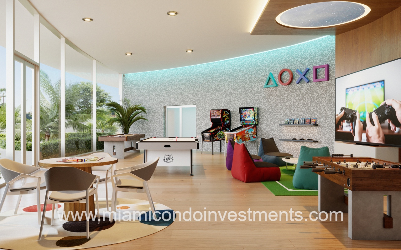 Aria Reserve North condominium building game room