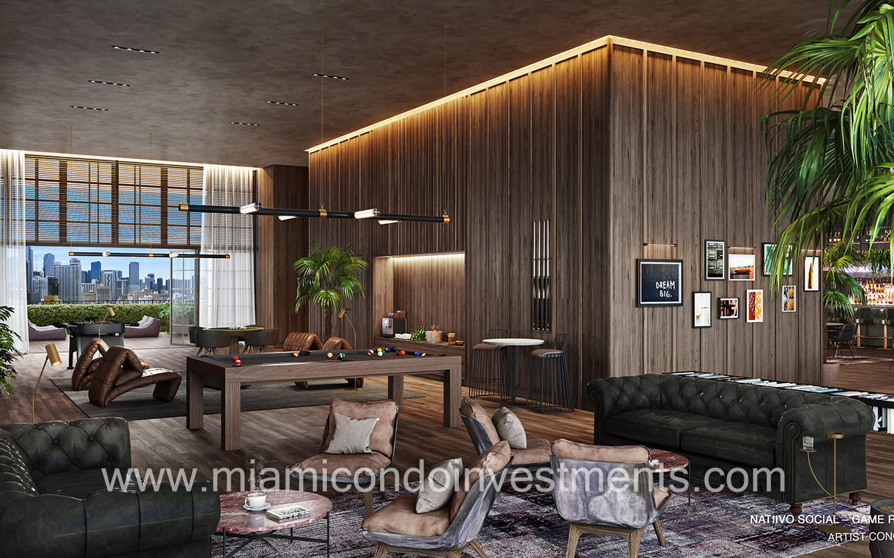 Natiivo Miami game room