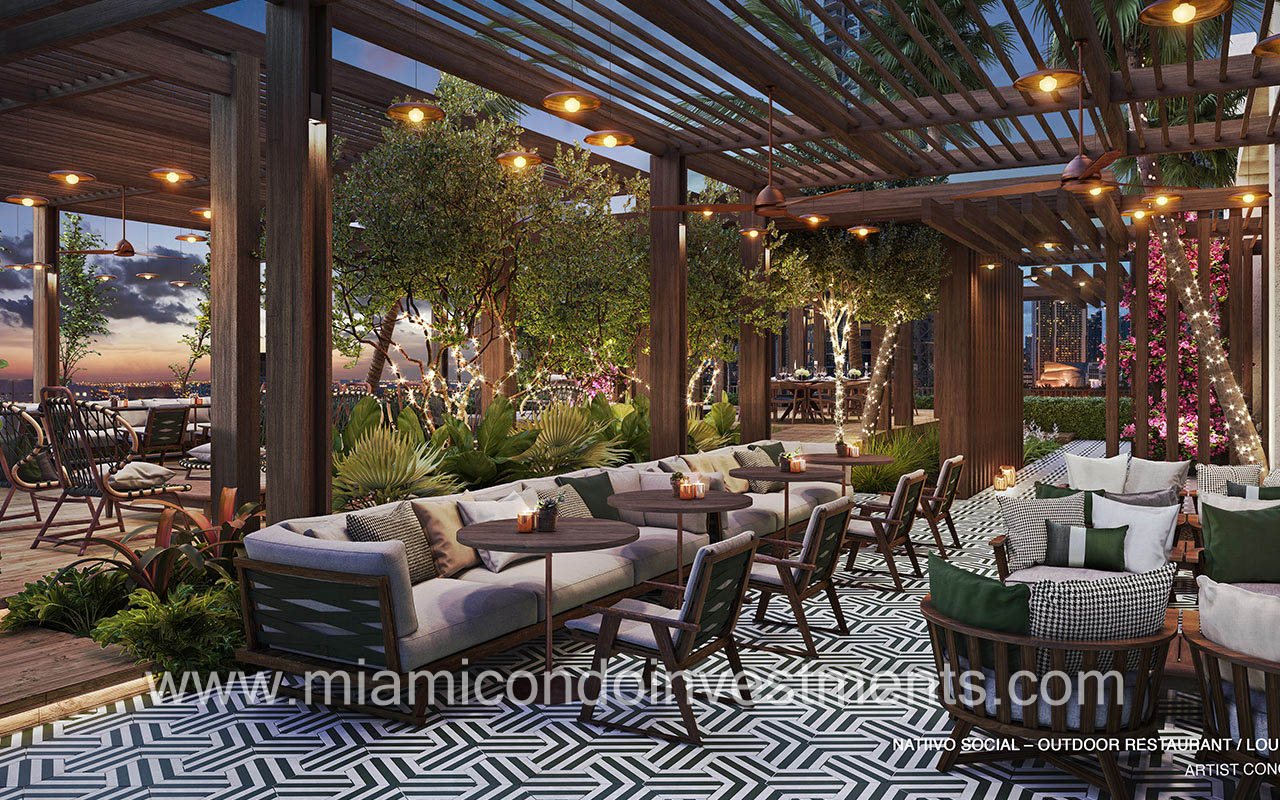 Natiivo Miami outdoor restaurant