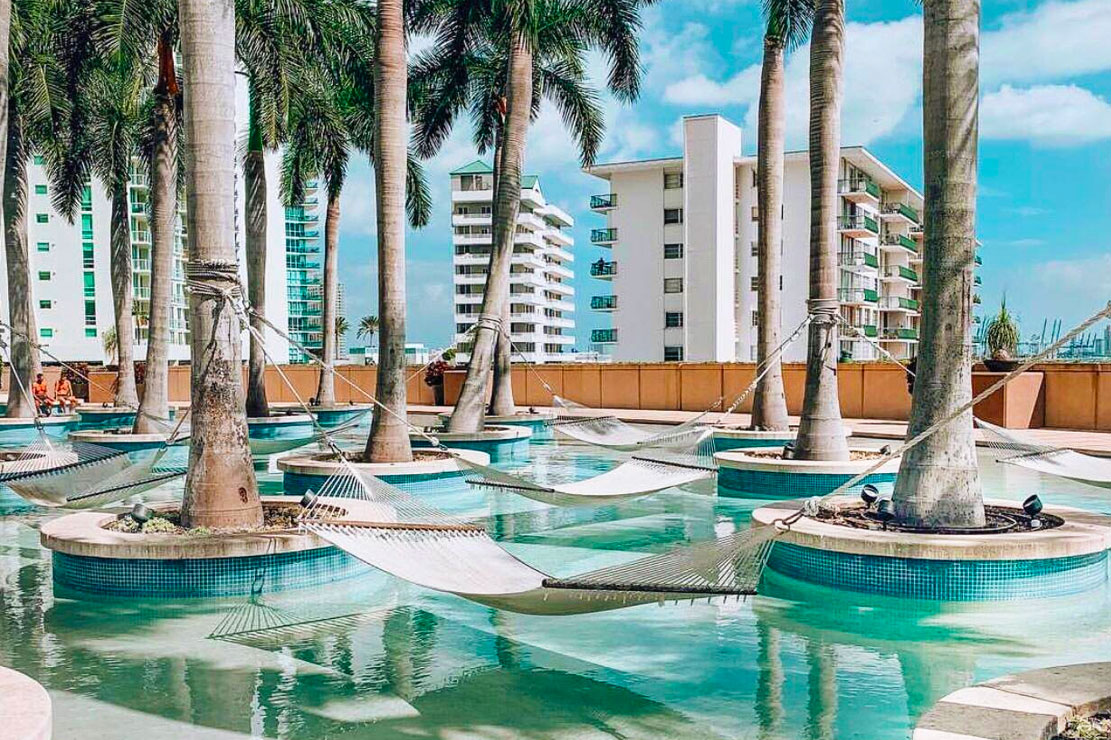 Pool Area and Four Seasons Hotel and Residences Pool Area and Four Seasons Hotel and Residences