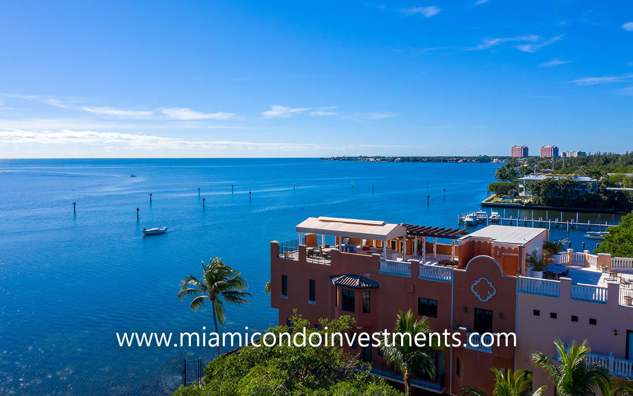 bayfront townhome views from Cloisters on the Bay