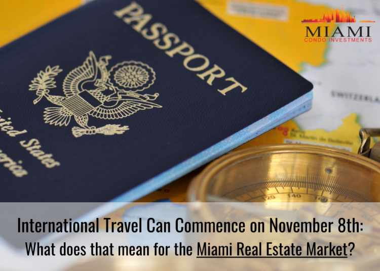 International Travel for Miami Can Commence