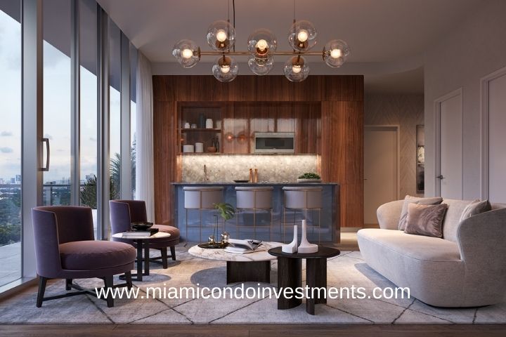 Tigertail Residences Kitchen Rendering