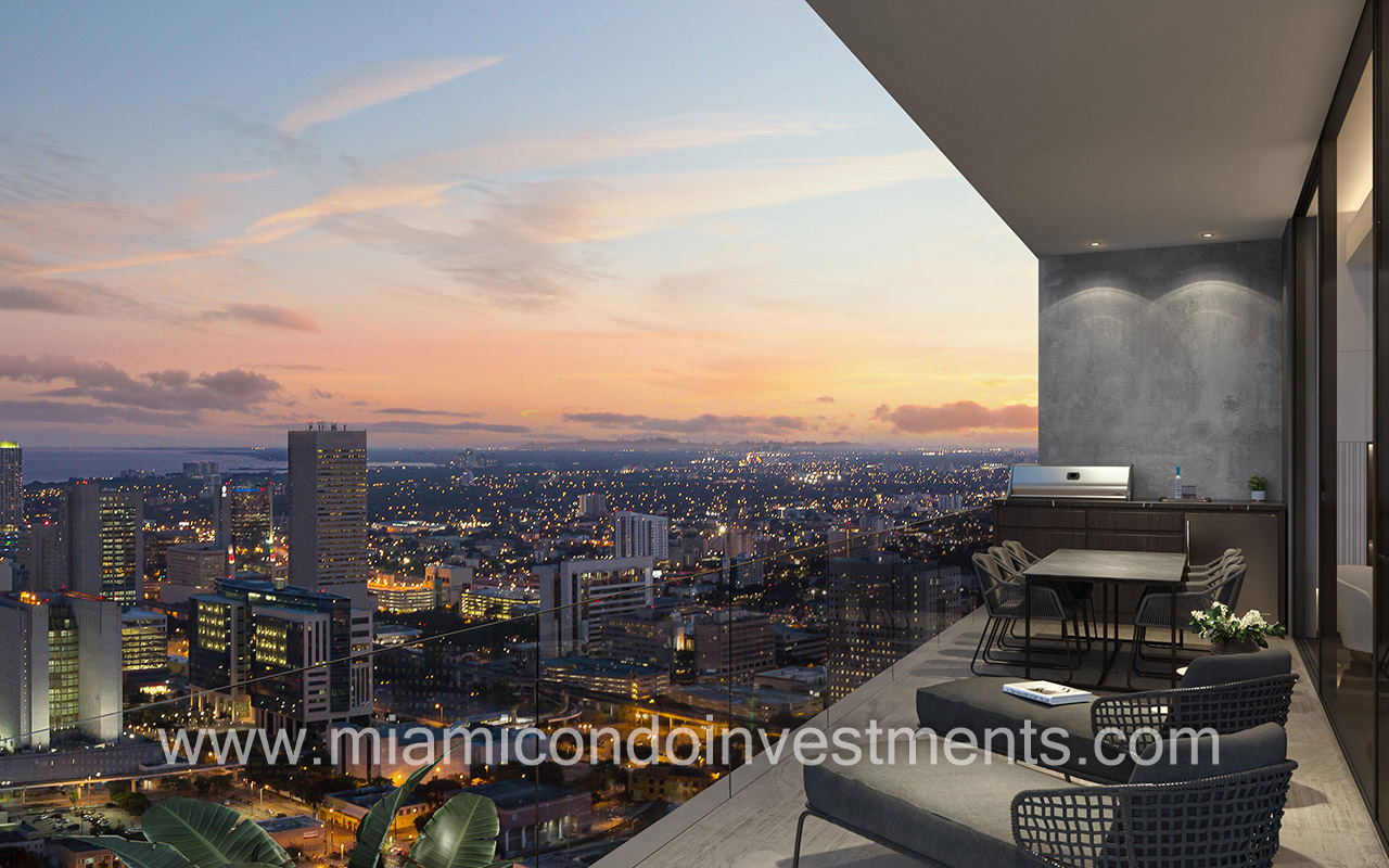 views from E11EVEN Beyond Presidential suite