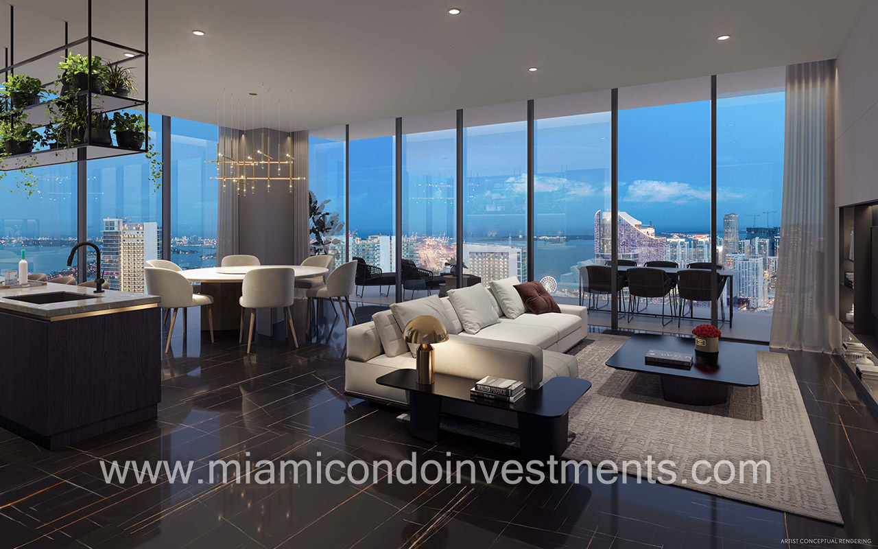 E11EVEN Beyond Presidential living room