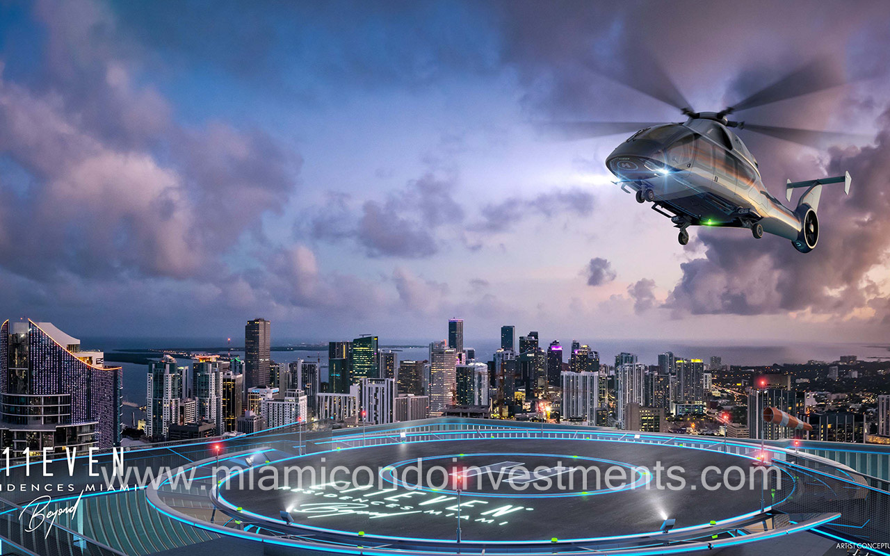 E11EVEN Beyond Miami helipad
