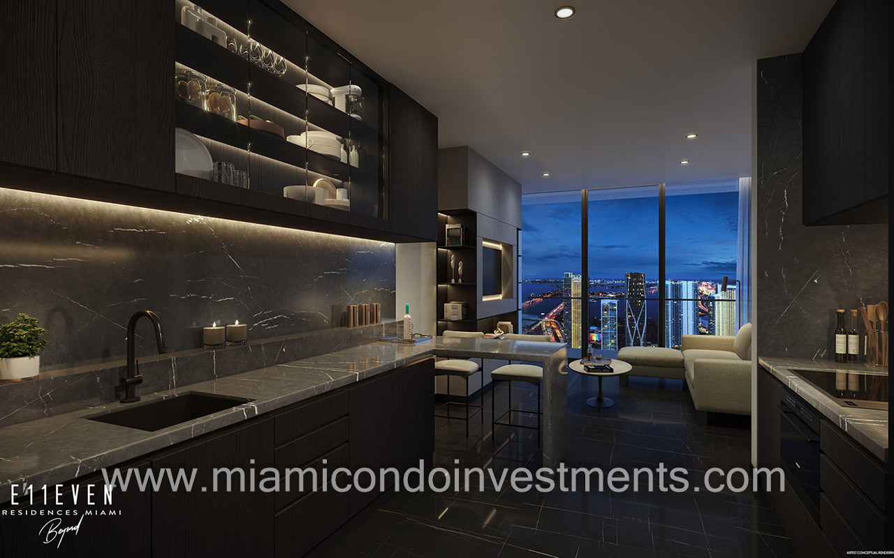 E11EVEN Beyond Miami kitchen