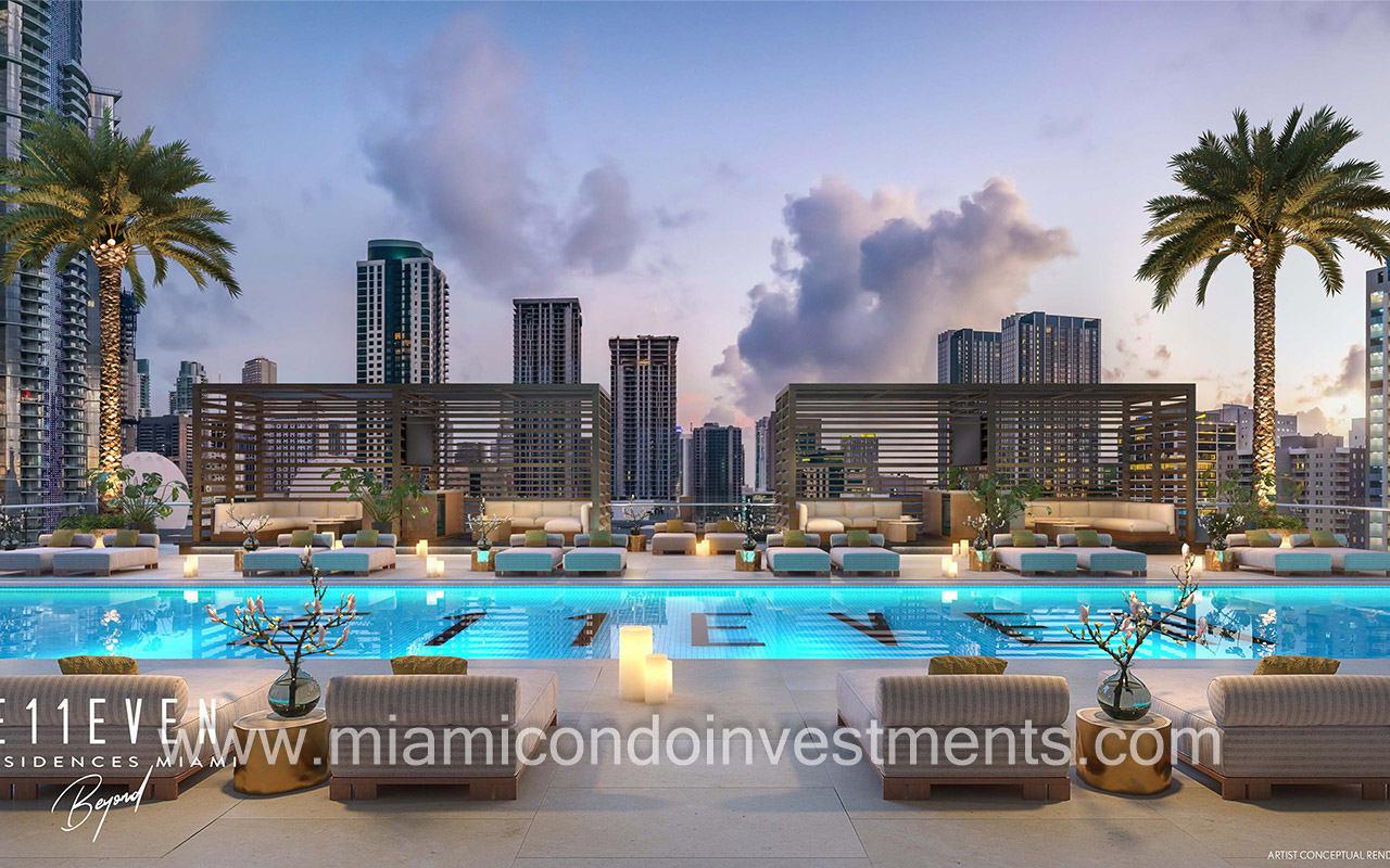 E11EVEN Beyond Miami pool deck