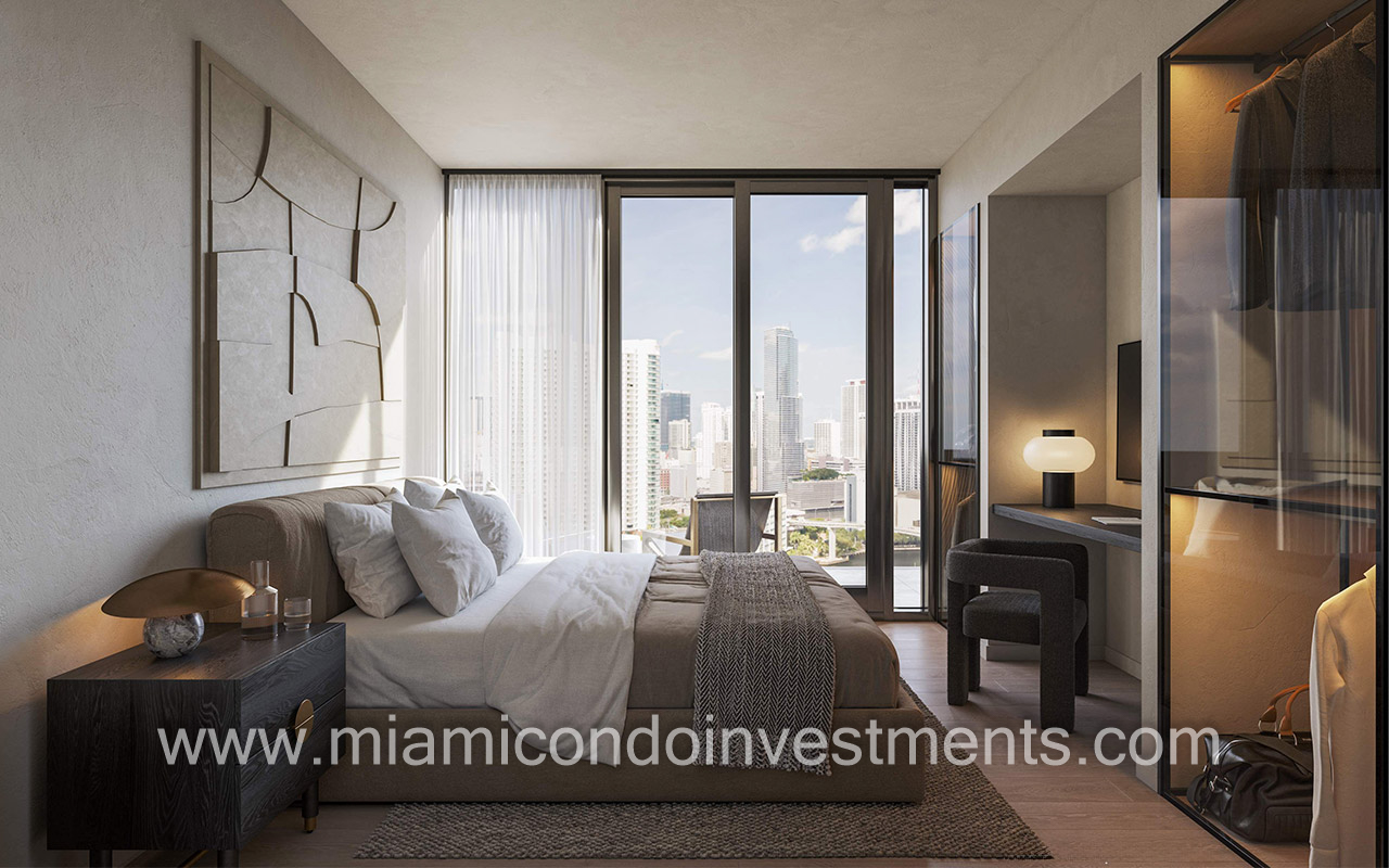 Lofty Brickell bedroom 2