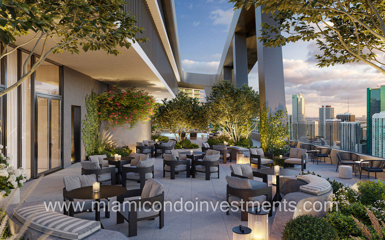 Lofty Brickell 43rd floor events space