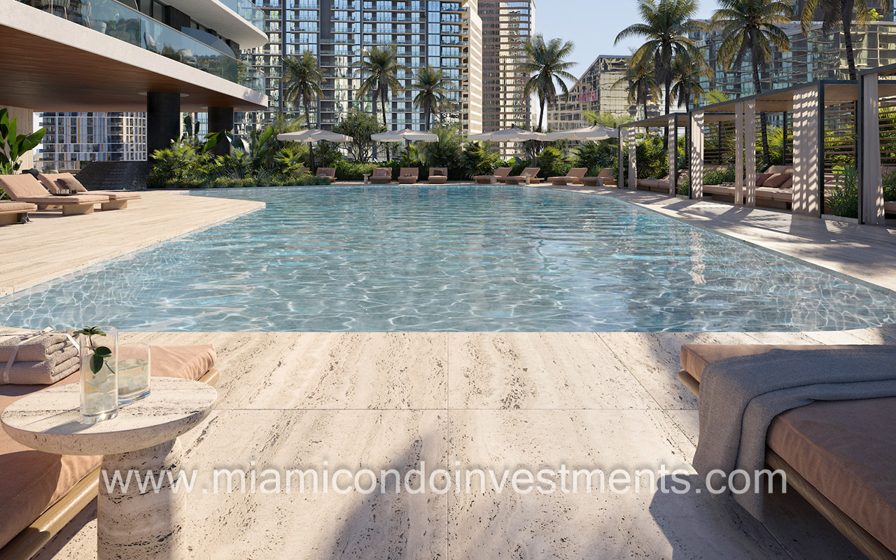 Lofty Brickell 9th floor pool