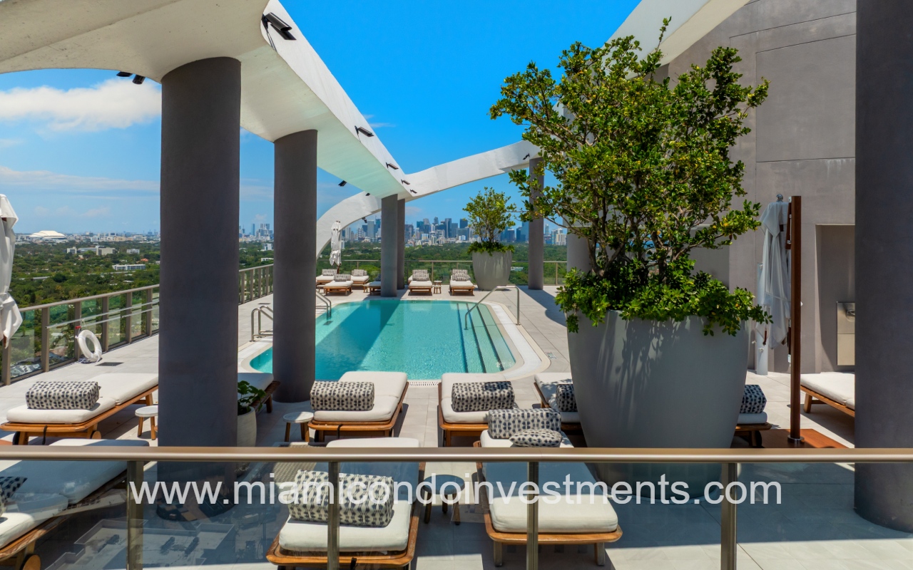 Mr. C Tigertail Residences rooftop pool deck long angle