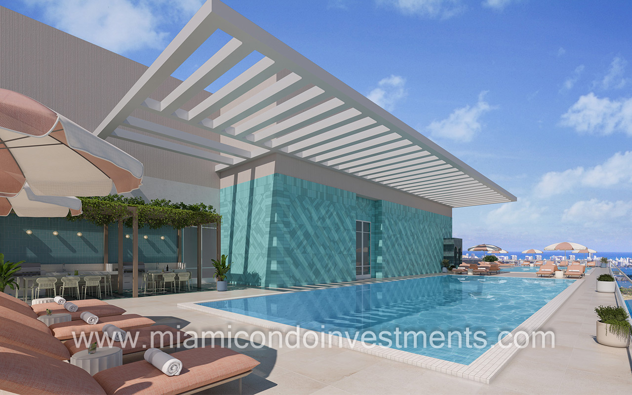 The Crosby rooftop pool