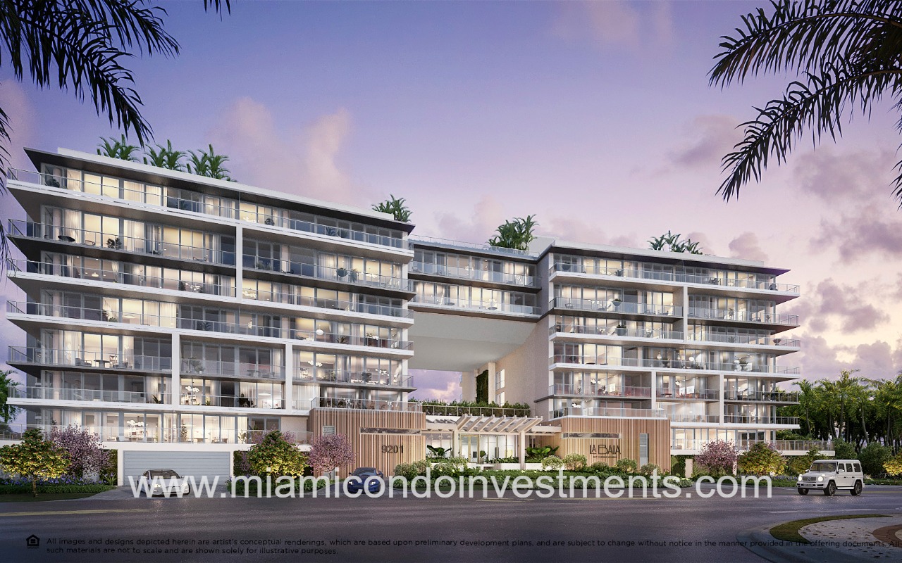 La Baia drone of front of building