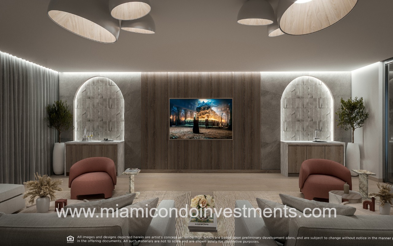 La Baia North residents club room night