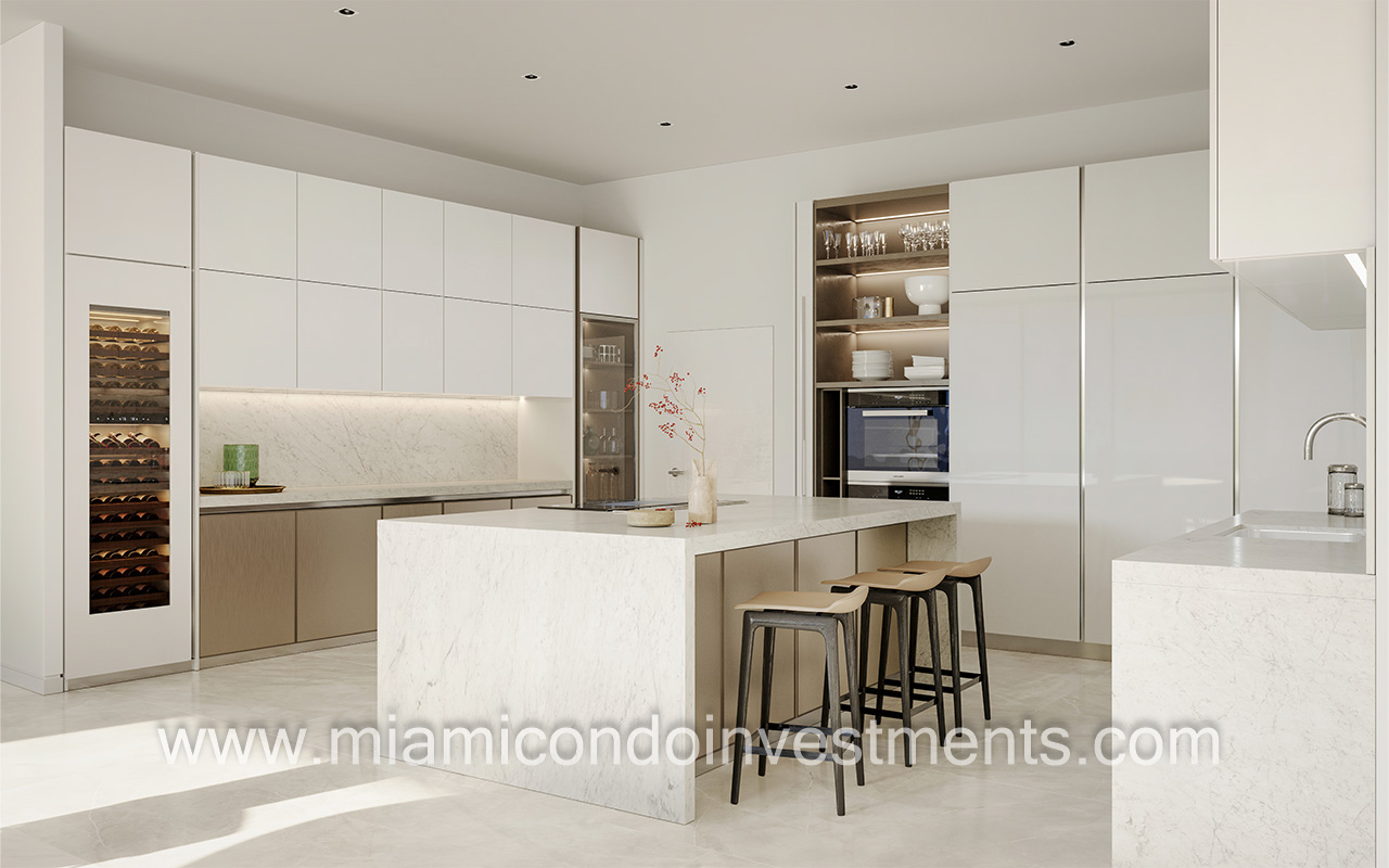 Vita kitchen light cabinets