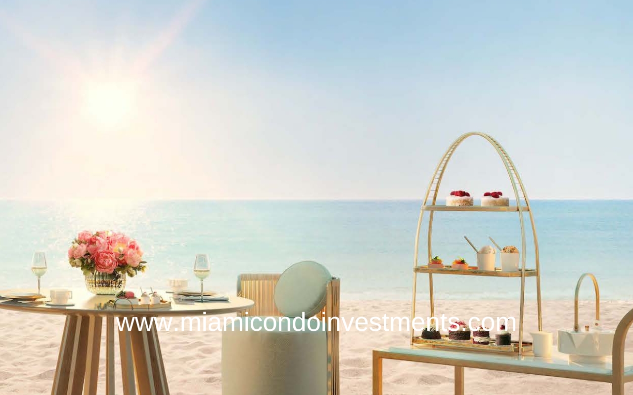 St. Regis Residences Sunny Isles Beach-Beach Dining View St. Regis Residences Sunny Isles Beach-Beach Dining View