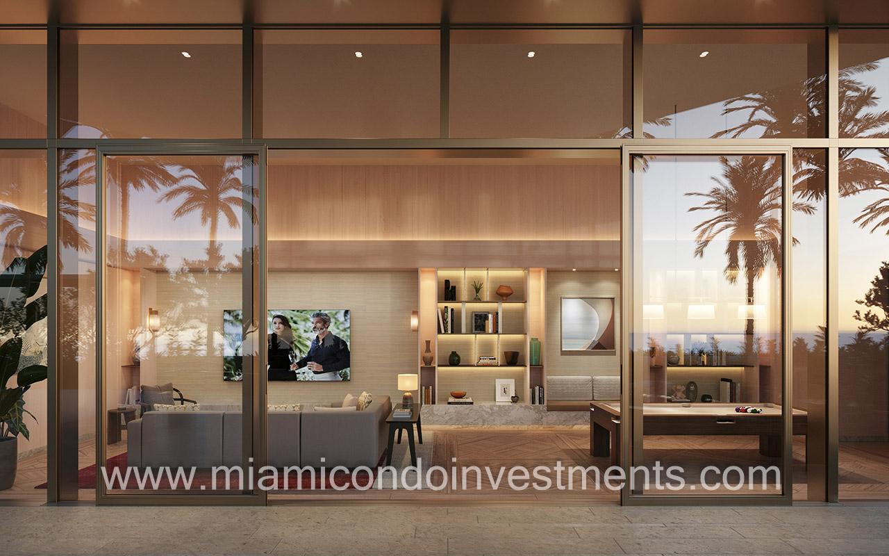 The Perigon Miami Beach game room
