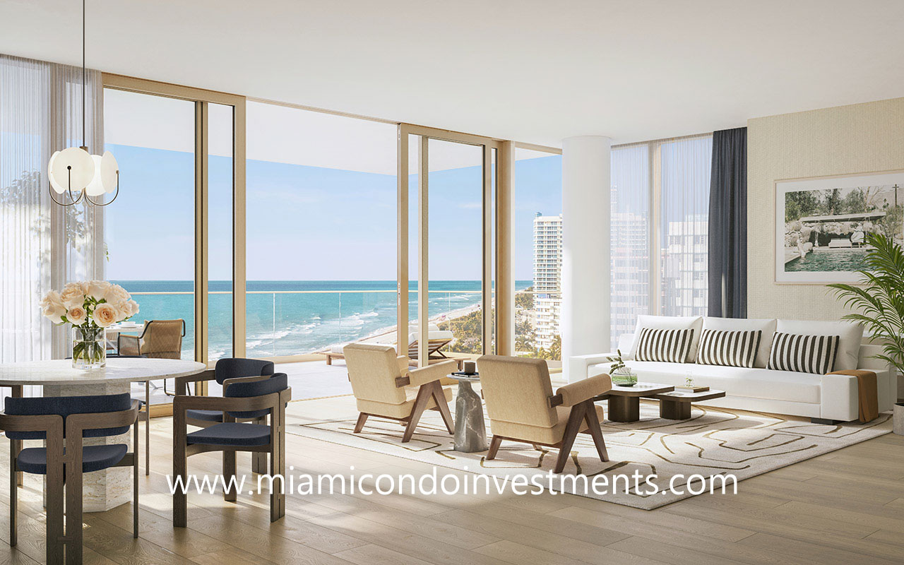 the perigon miami beach living room