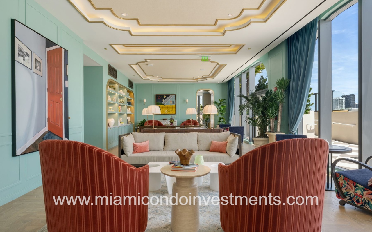 NoMad Wynwood lounge seating area