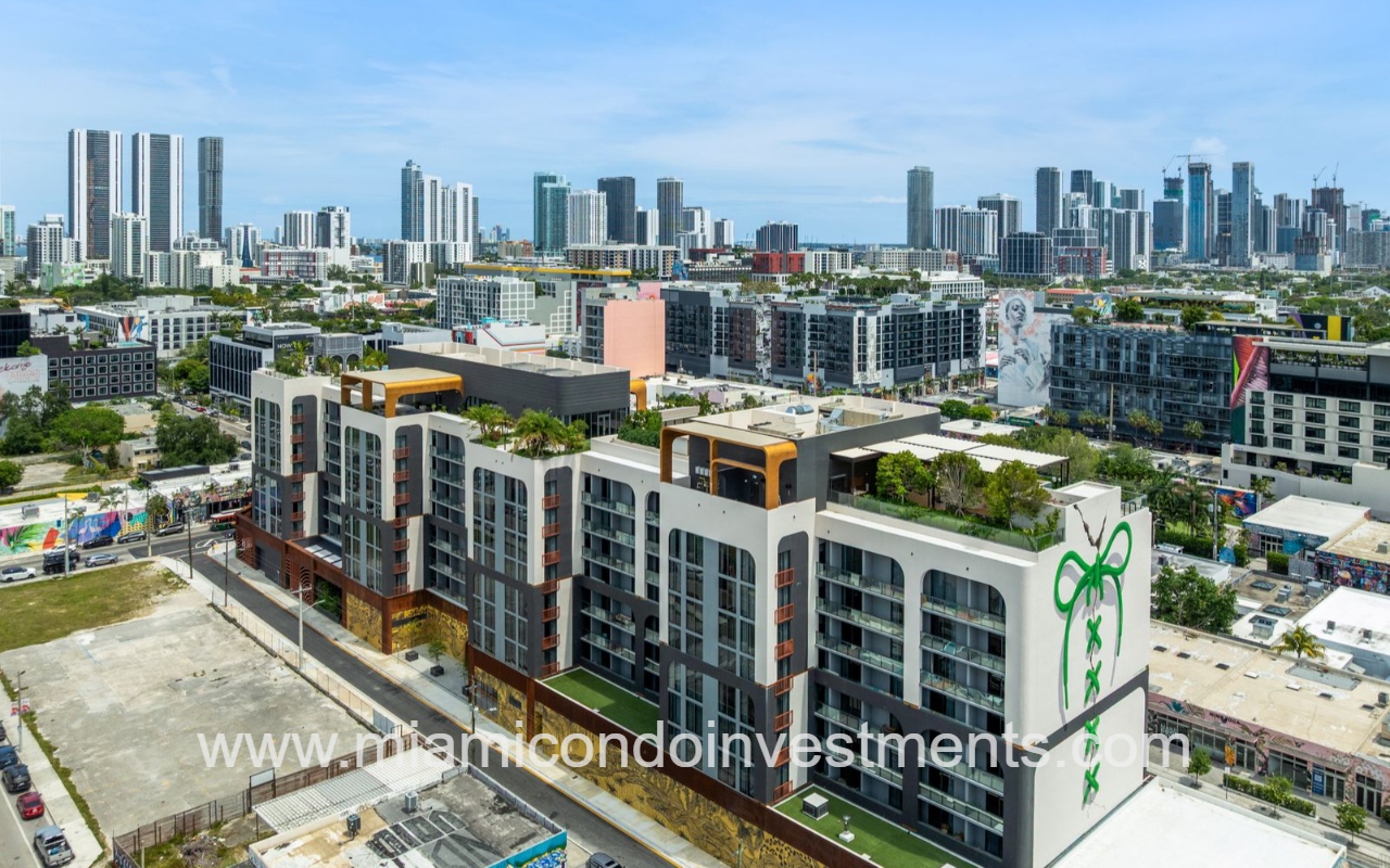 NoMad Wynwood drone view of building