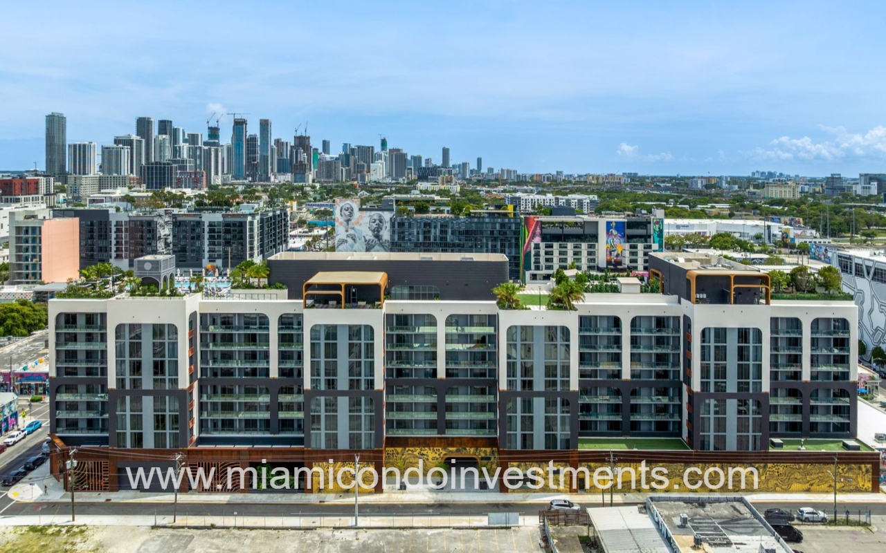 NoMad Wynwood drone view facing building
