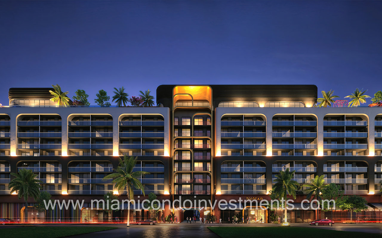 NoMad Wynwood exterior at night 2