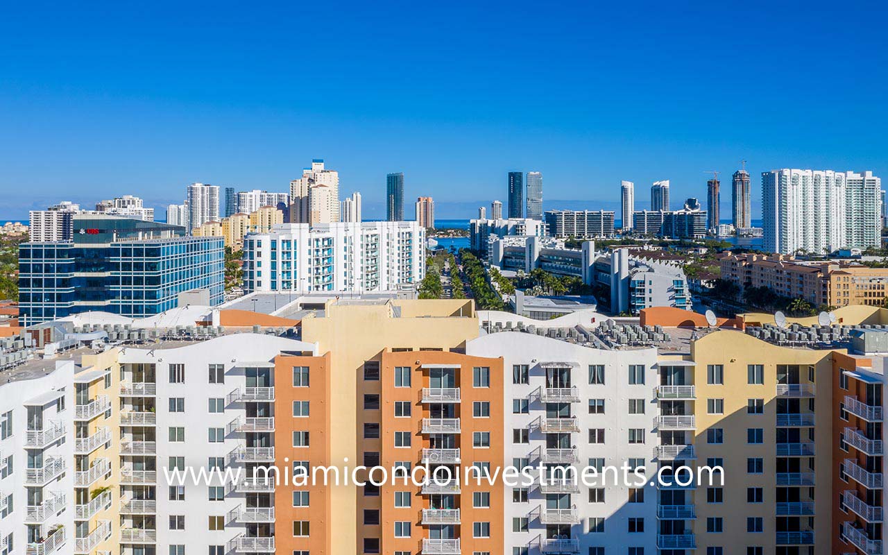 view east from The Venture at Aventura