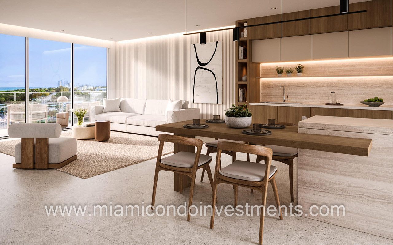 Surf Row Residences kitchen