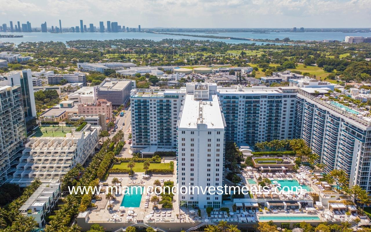 Roney Palace Condos Pool Deck Aerial View