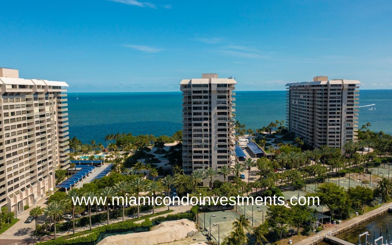 Two Grove Isle Condos Water View