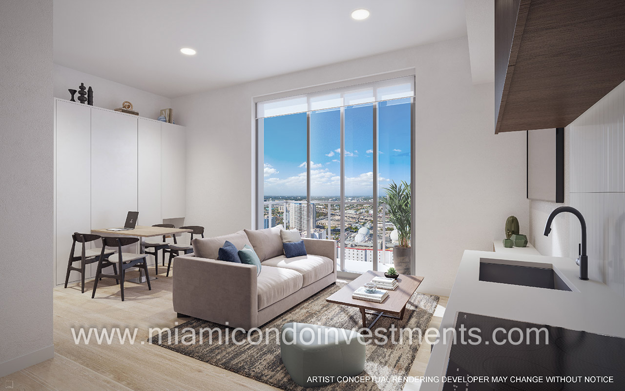 600 Miami Worldcenter studio unit G