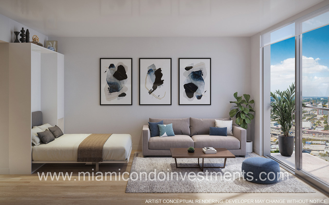 600 Miami Worldcenter studio unit E