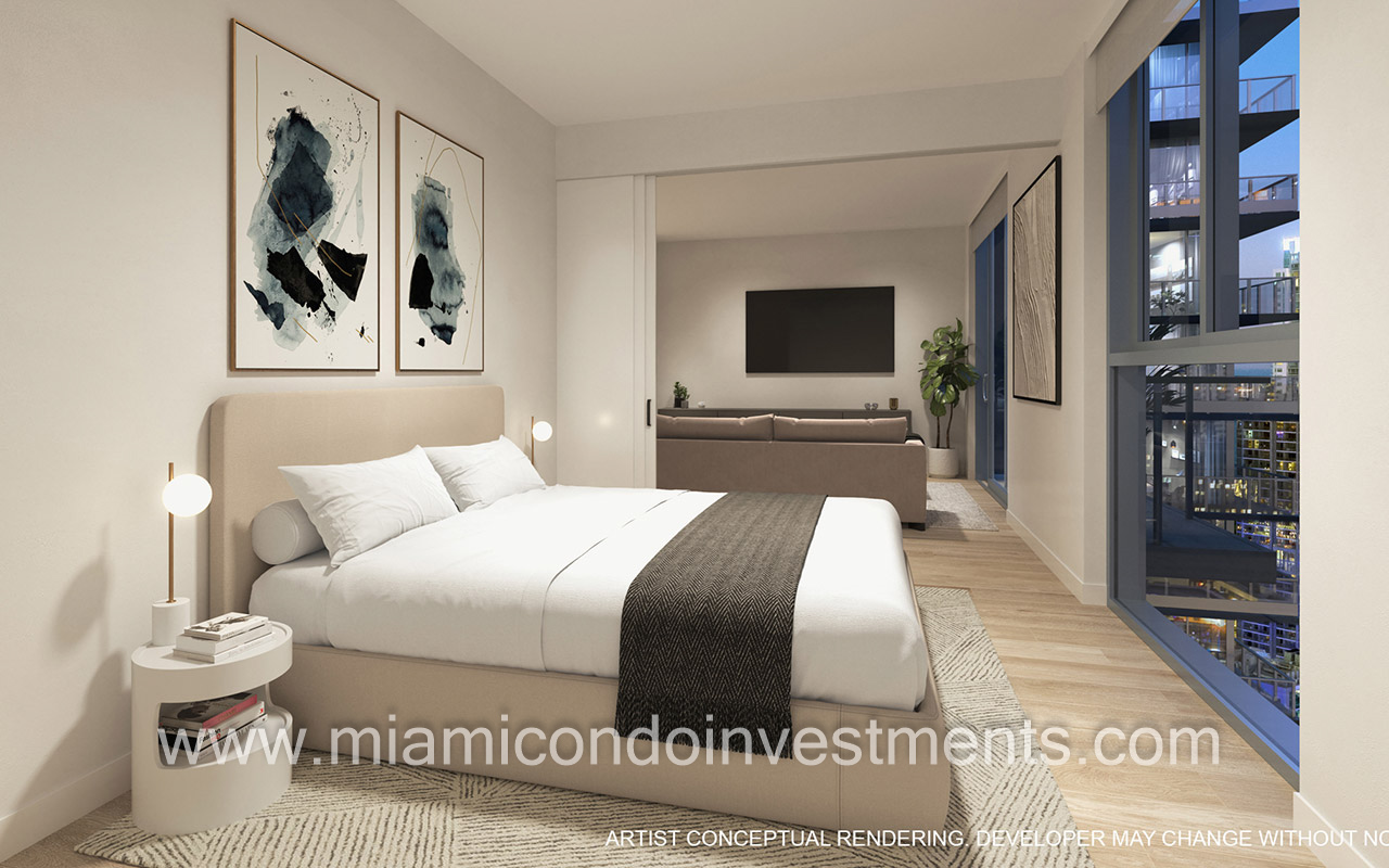 600 Miami Worldcenter bedroom