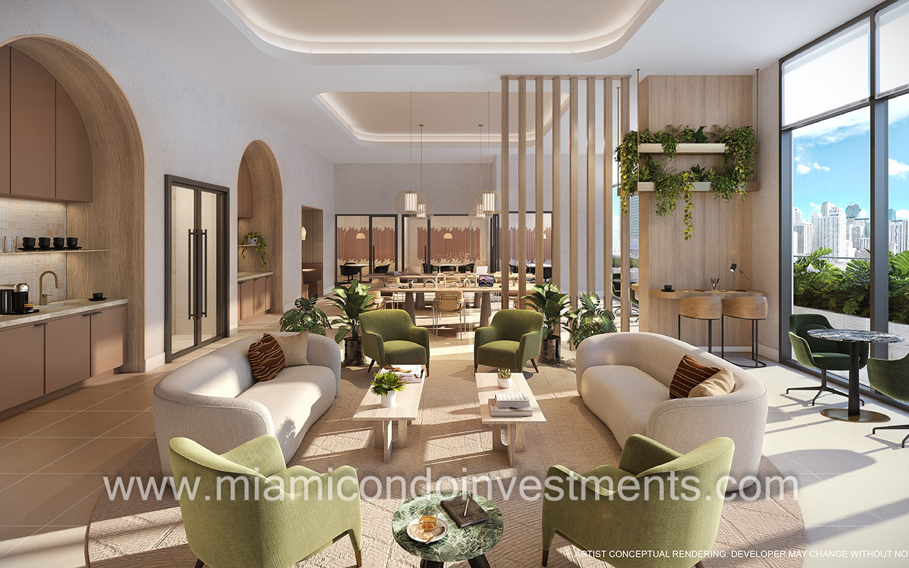 600 Miami Worldcenter co-working space